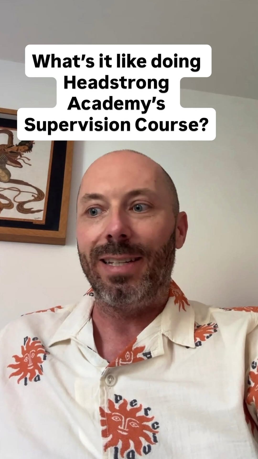 Leon talking about Headstrong Academy’s supervision course