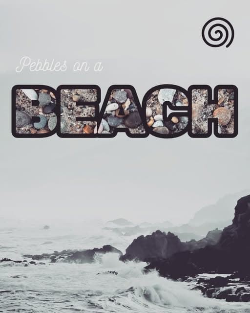 Instagram post: Pebbles on a Beach