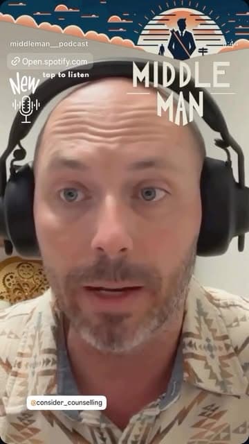 Leon speaking on the Middle Man podcast
